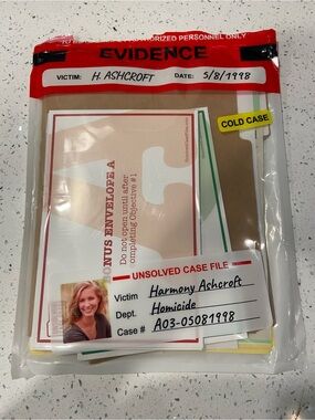 Unsolved case file game - Harmony Ashcroft
